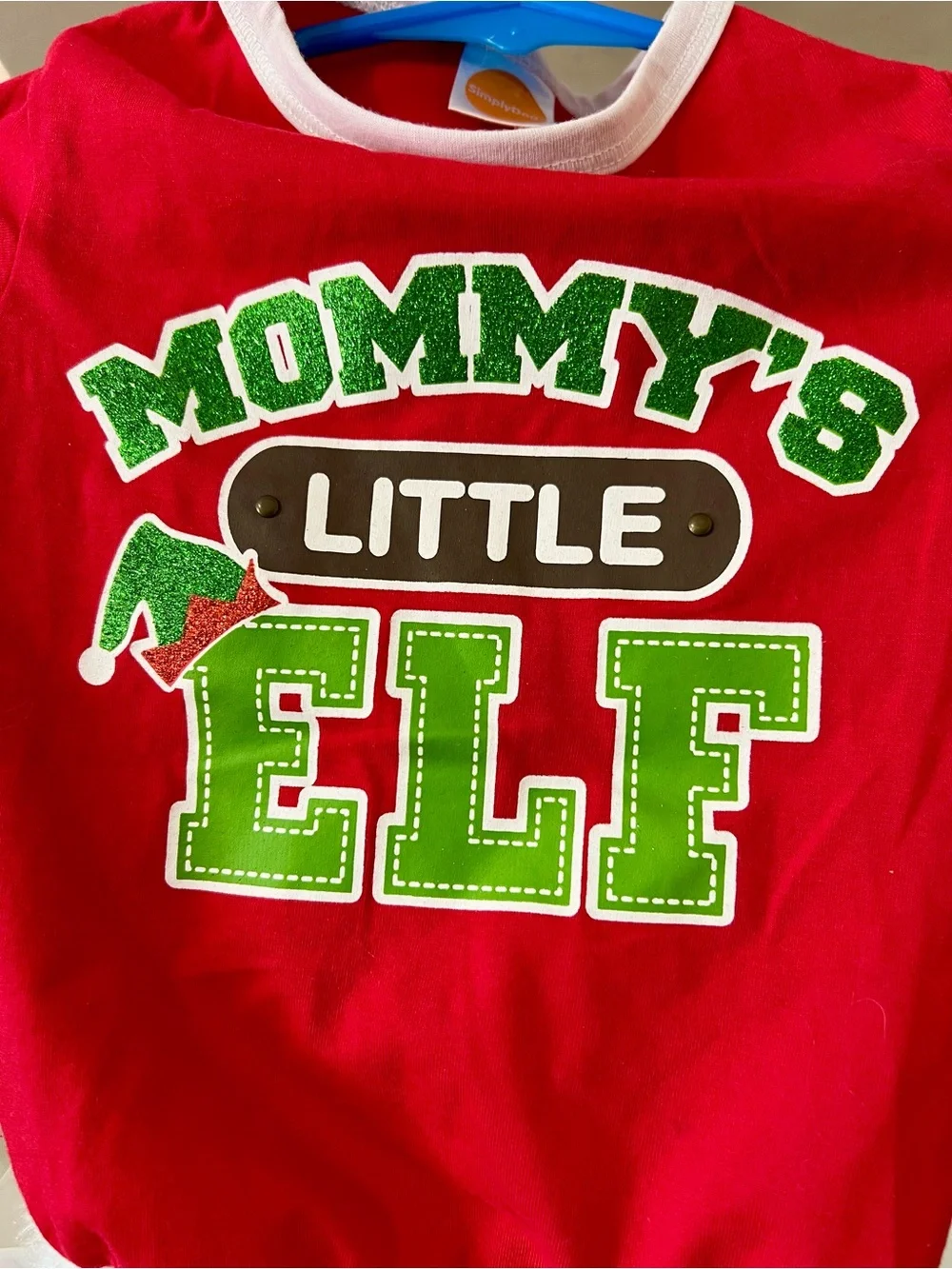 Mommy's Little Elf Red Holiday Pet Shirt